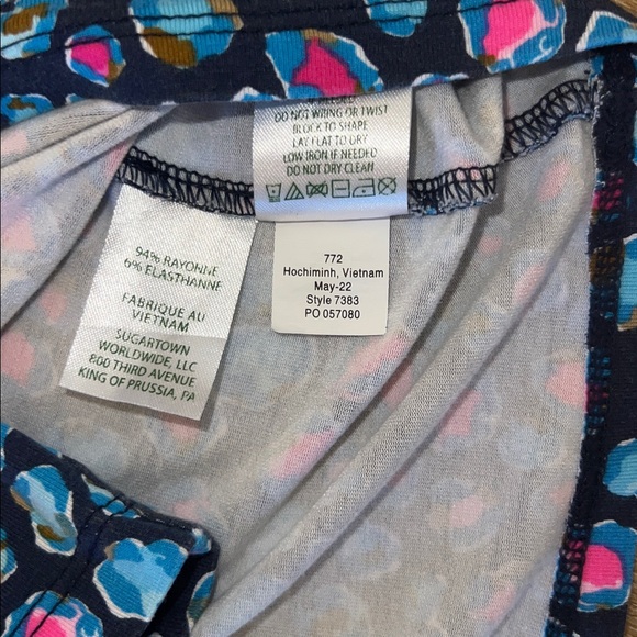 EUC Lilly Pulitzer Parigi Knit Skort Romper Seabreeze Blue Low Tide Navy Spotted - Picture 11 of 16